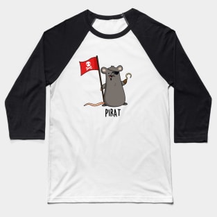 Pirat Funny Rat Pun Baseball T-Shirt